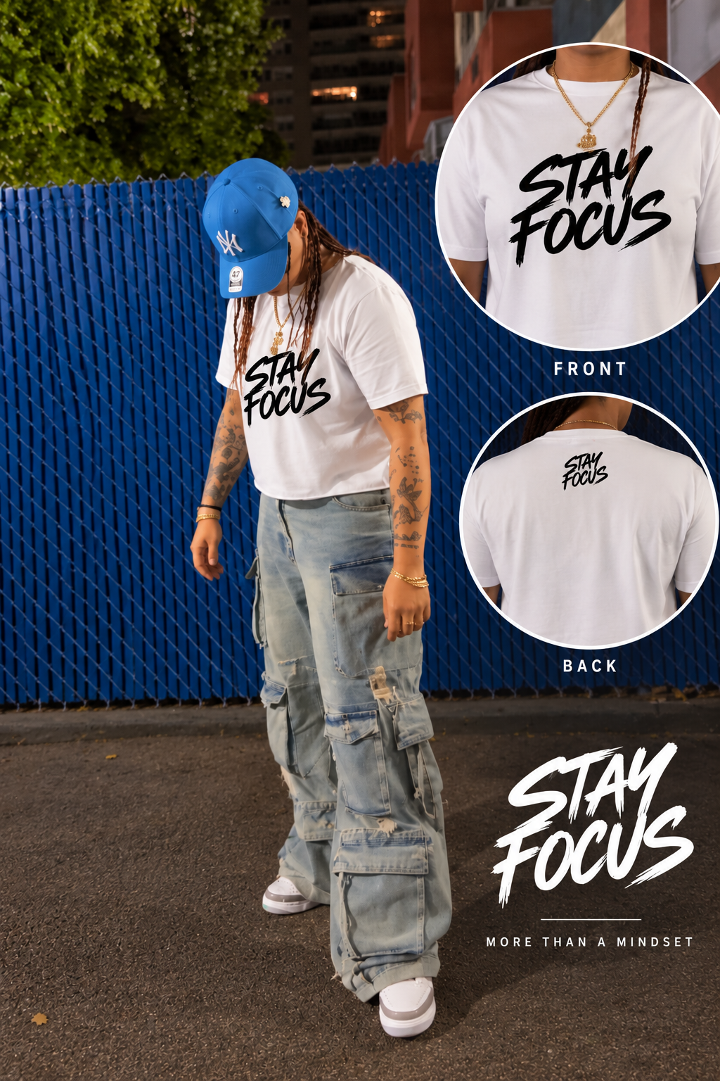 Stay Focus Crop Top Unisex