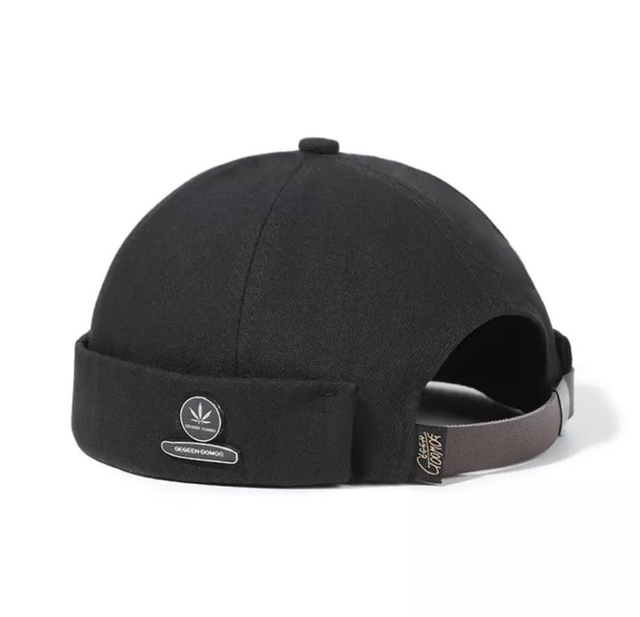 All black with leather strap